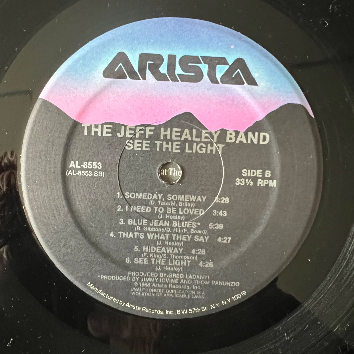 Jeff Healey Band - See The Light / 1ère édition américaine. 1988 - (M-/M-)