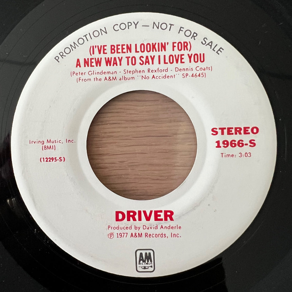 Driver - (I've Been Lookin' For) A New Way To Say / US-Promo 1977 - (VG++/Neutral)