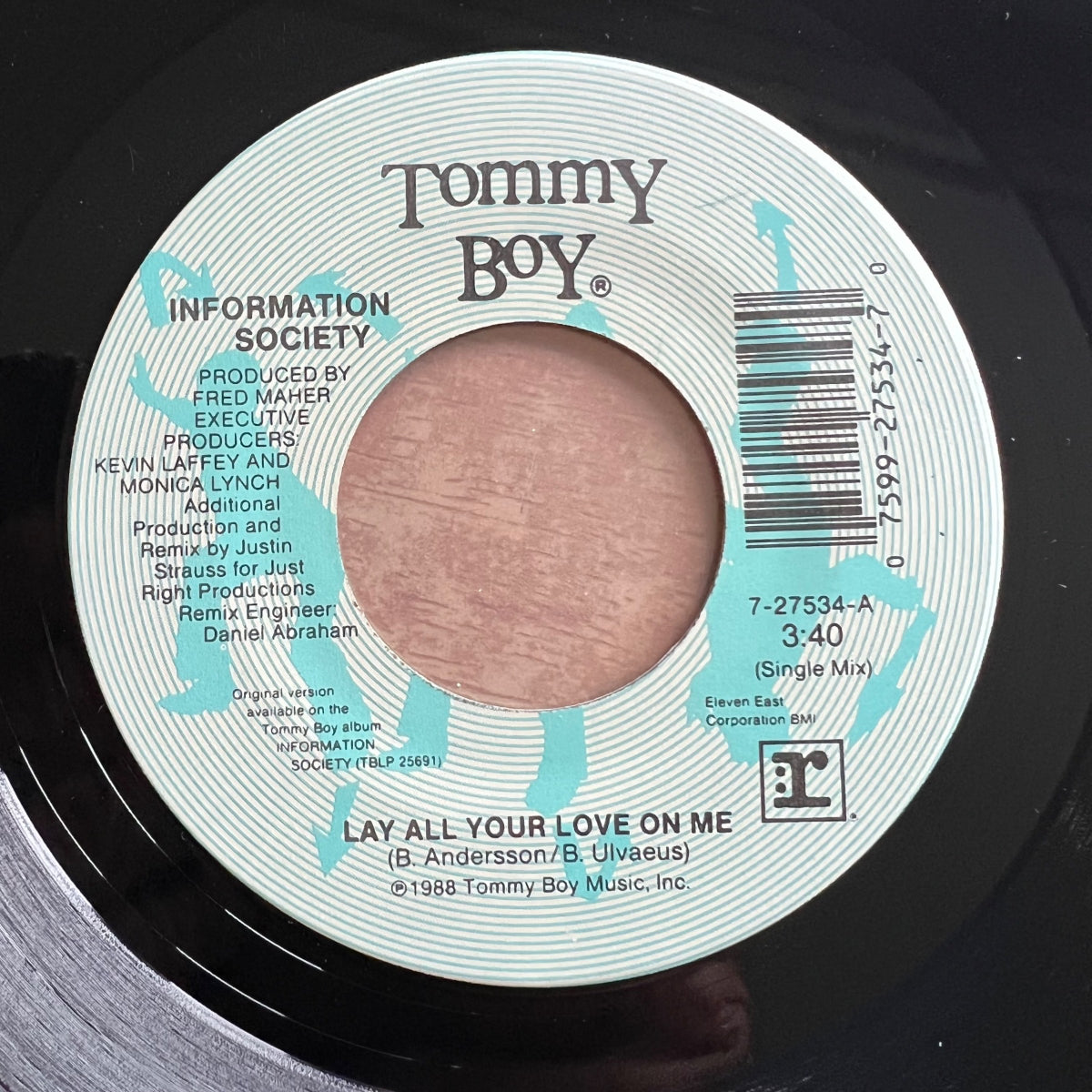 Information Society - Lay All Your Love On Me / 1er pressage US. 1989 - (M-/Neutre)