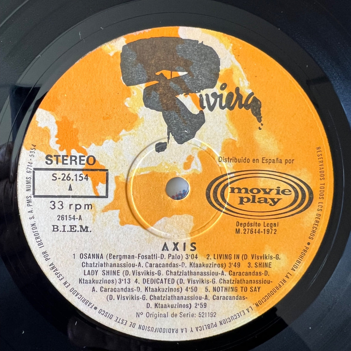 Axis - Someone, Eva Eli, Osanna / 1. Spain-Press. 1972 - (M-/VG++)