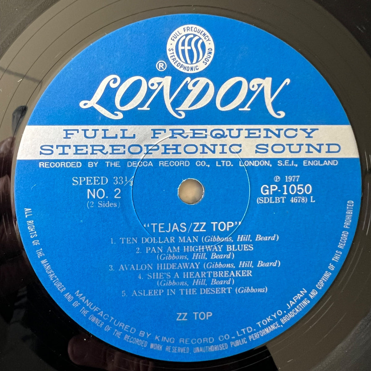 ZZ Top - Tejas / 1. Japan-Press. 1977 incl. Poster & All Inserts - (M-/VG++)