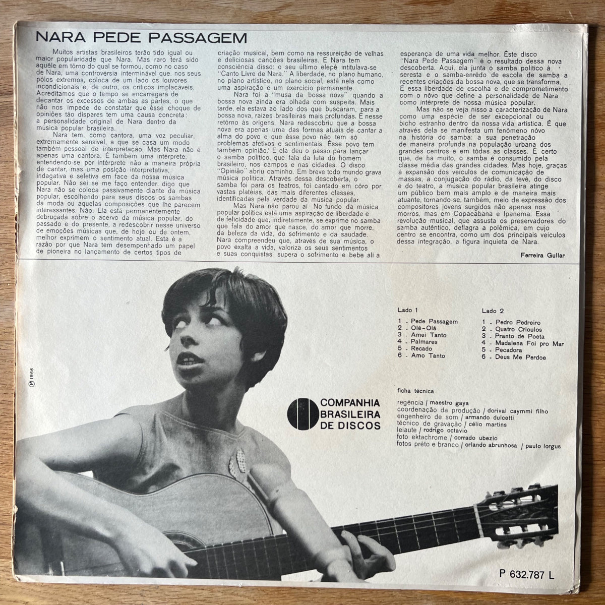 Nara Leão - Nara Pede Passagem / 1. Brasil-Press. 1966
