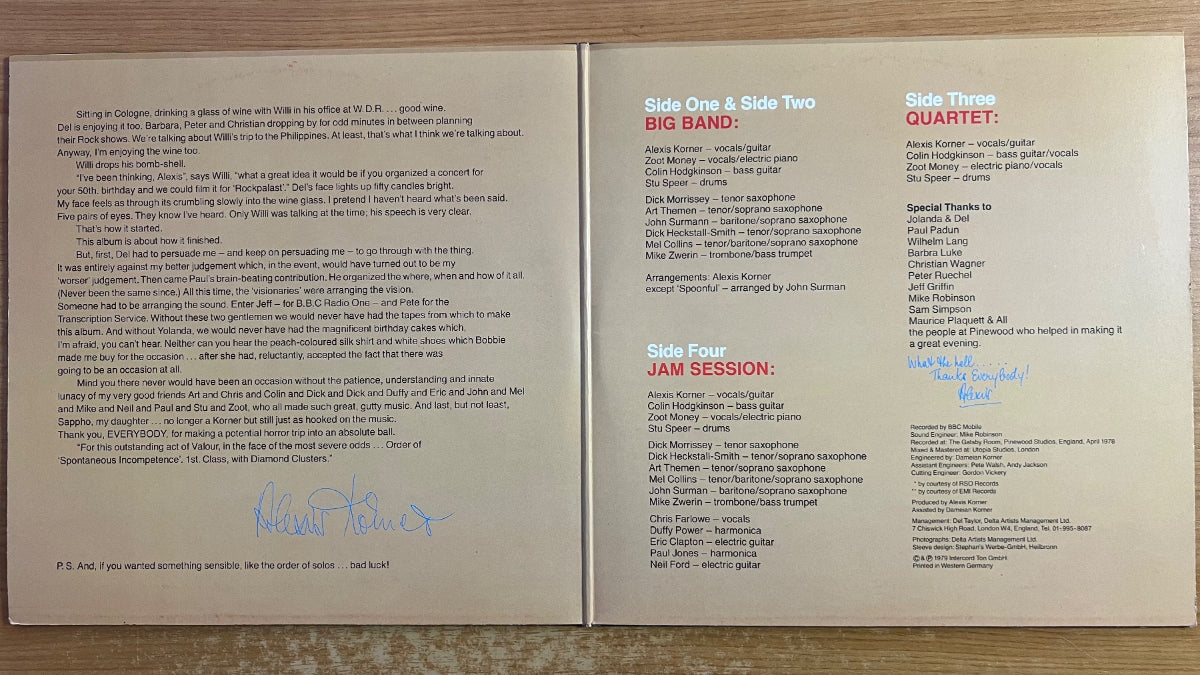Alexis Korner & Friends -. The Party Album / 2 LP - 1. D-Press. 1979 - (M-/VG++)
