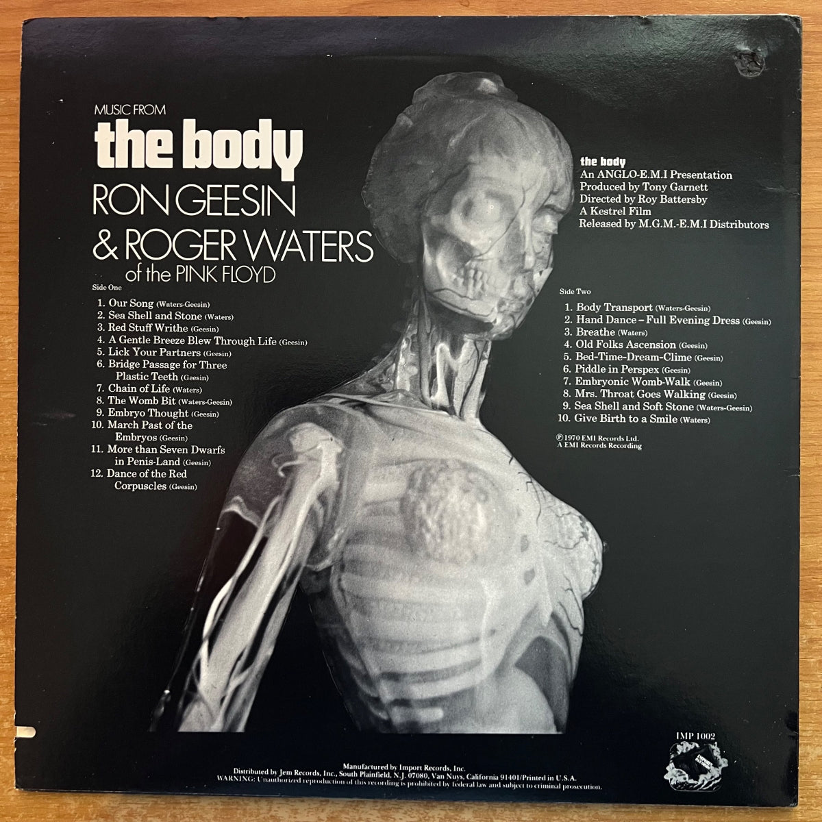 Ron Geesin & Roger Waters - Music From The Body / US-Press. 1976 - (M-/VG++)
