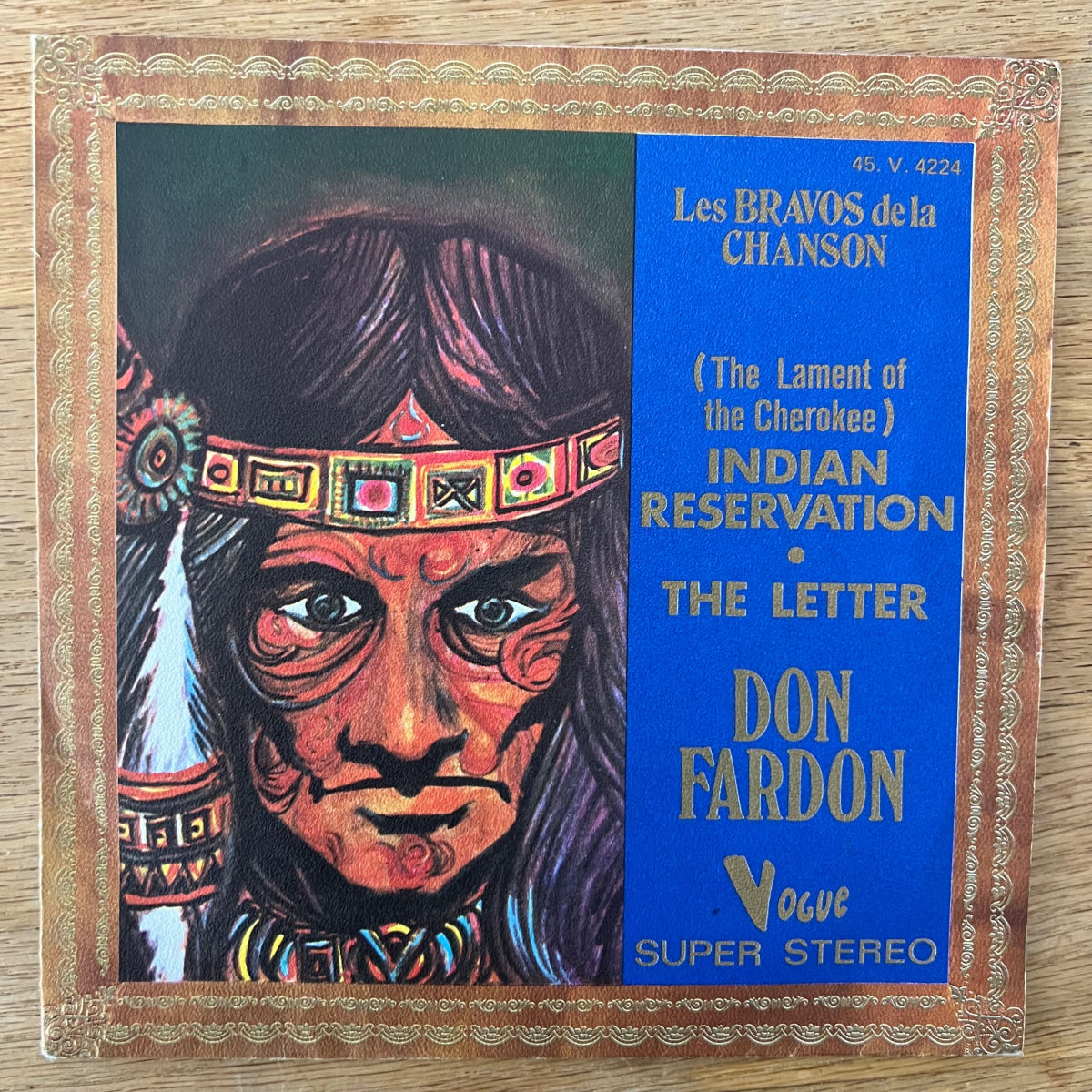 Don Fardon - Indian Reservation / 1. France-Press. 1973 - (VG+/VG+)