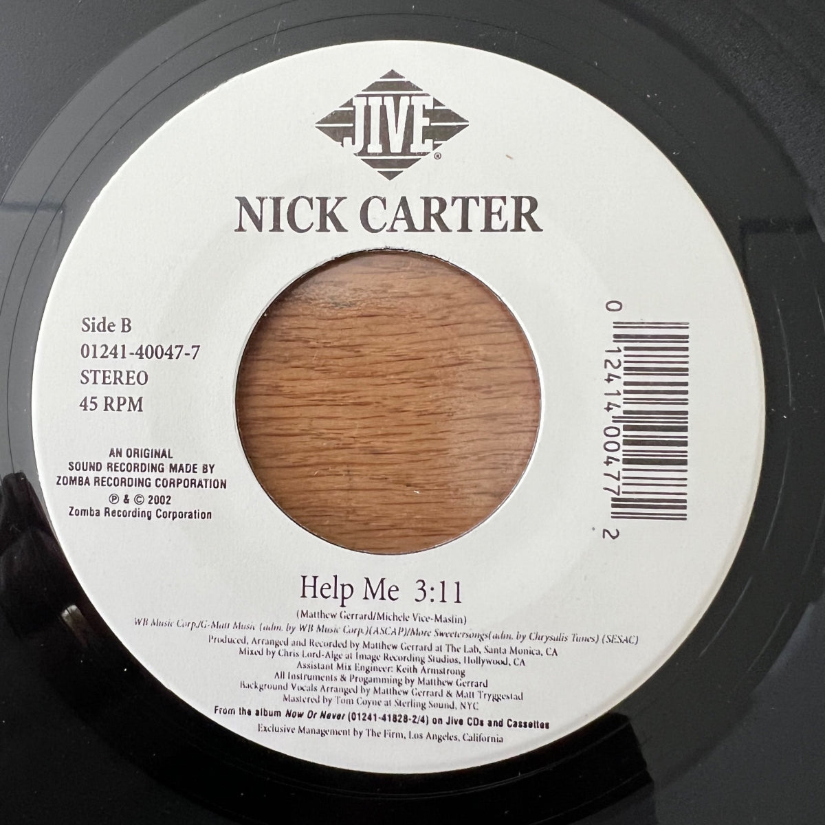 Nick Carter - Help Me / 1. US-Press. 2002 - (M-/Neutral)