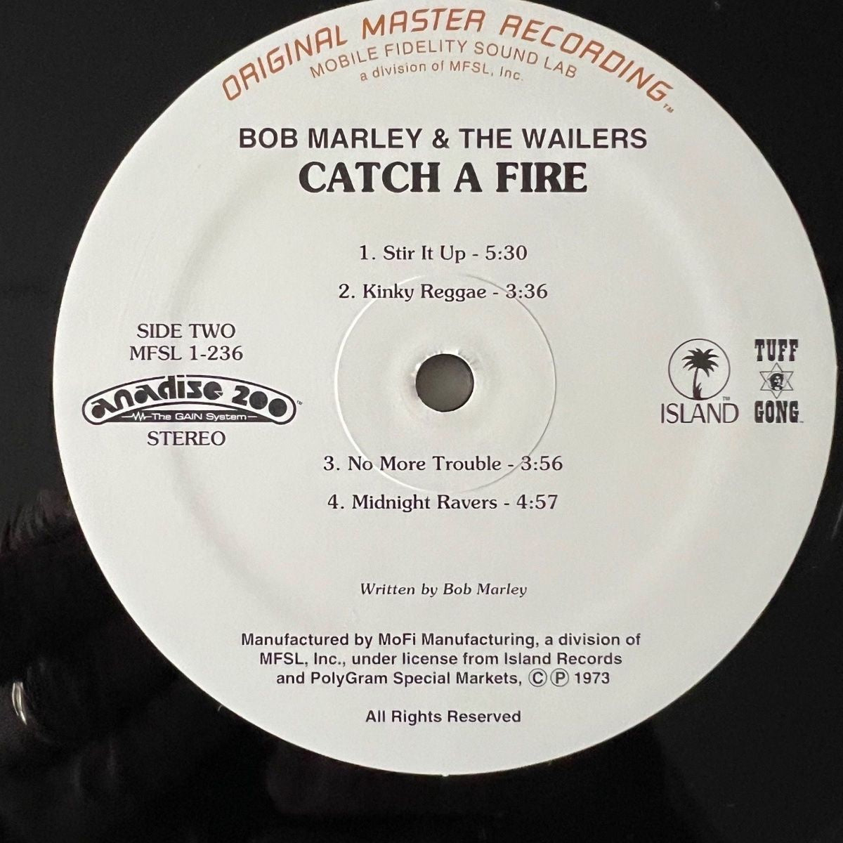Bob Marley & The Wailers - Catch A Fire / Audioph. MFSL 1995 - (Mint)