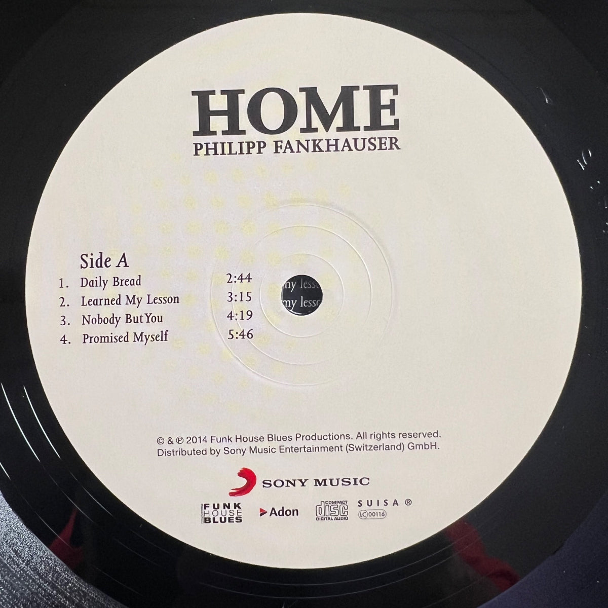 Philipp Fankhauser - Home / 2 LP - 1. Swiss-Press. 2014 - Signed by all Musicians (Mint / Mint)