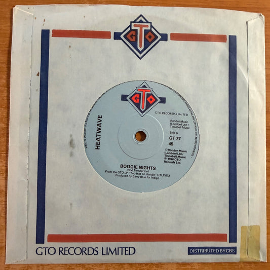 Heatwave - Boogie Nights / UK-Press. 1979 - (M-/VG+)