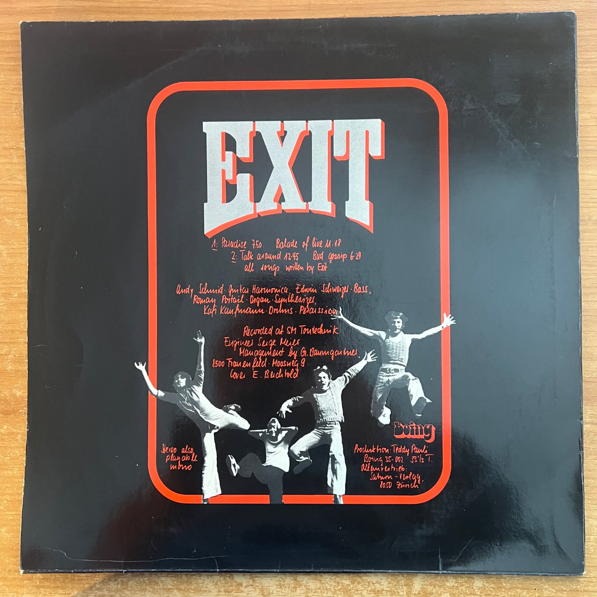 Exit - Same / 1. Swiss-Press. 1975 - (M-/VG++)