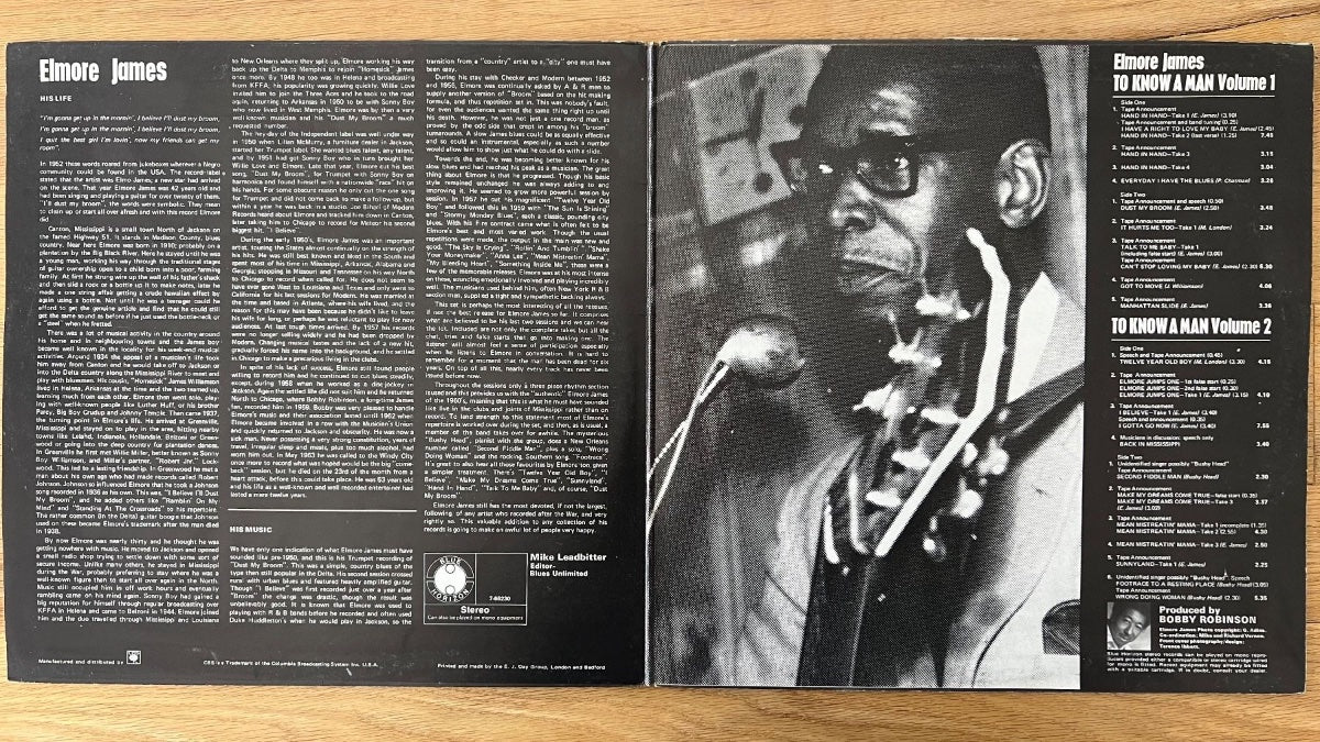 Elmore James - To Know A Man / 2 LP - 1. UK-Press. 1969 - (M-/VG++)