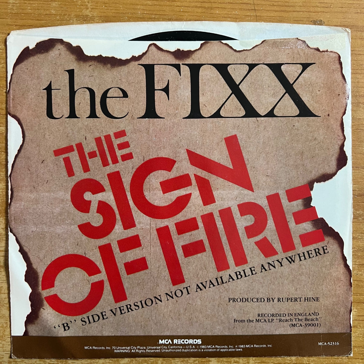Fixx - The Sign Of Fire / 1. US-.Press. 1983 - (M-/M-)