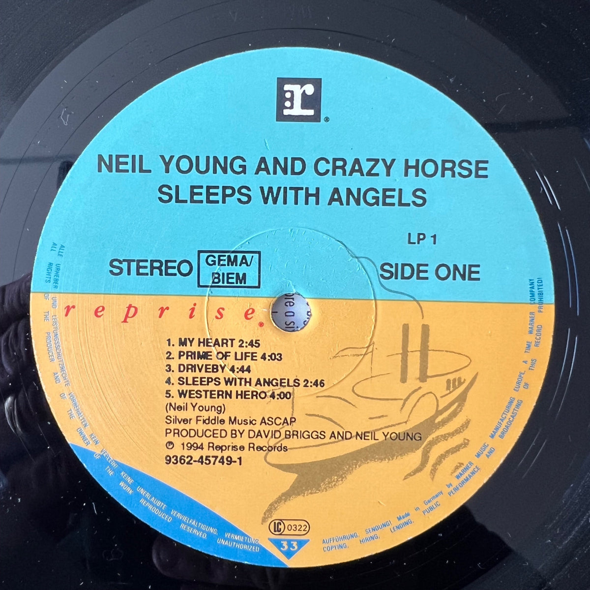 Neil Young & Crazy Horse - Sleeps With Angels / 2 LP - 1. EU-Press. 1994 - (M-/M-)