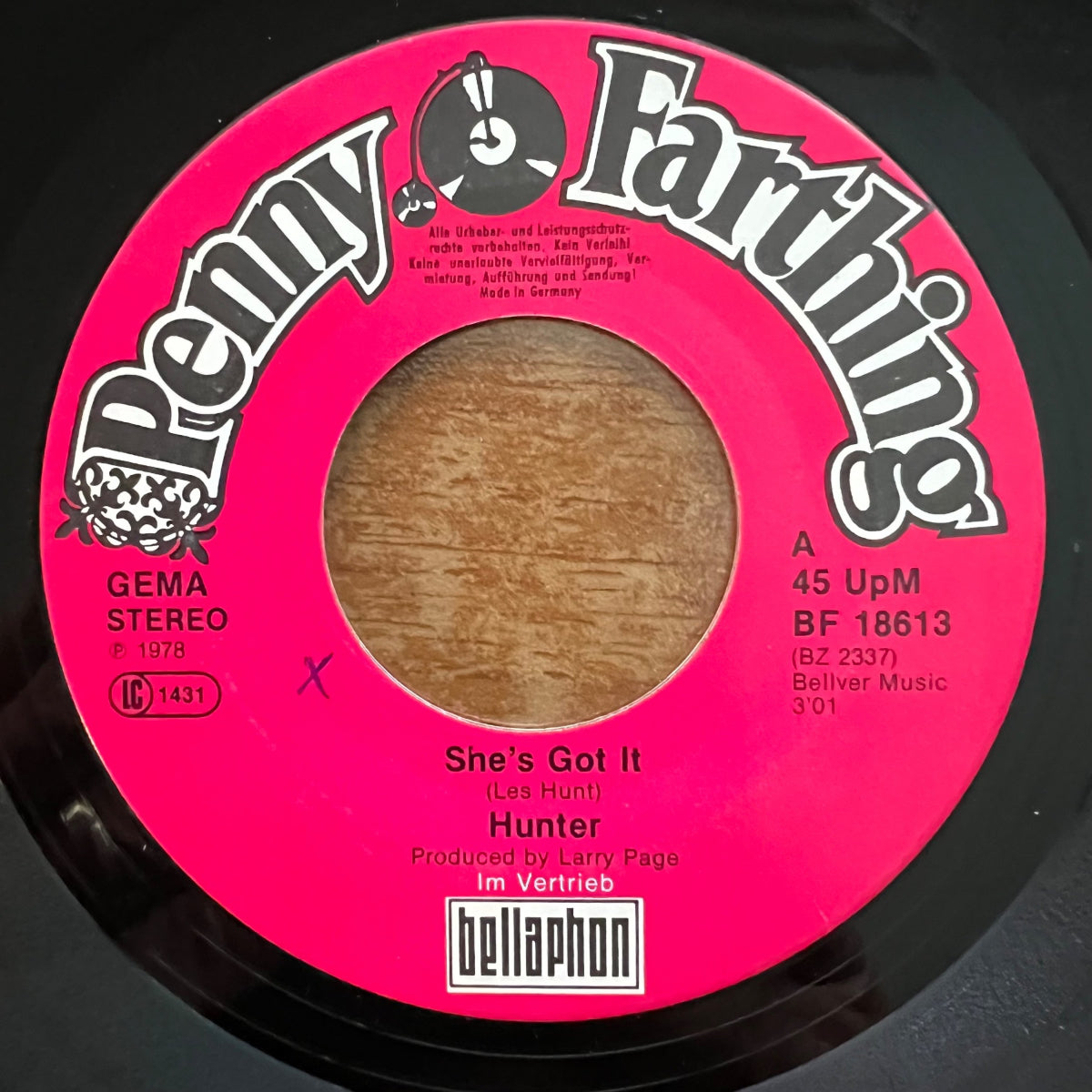 Hunter - She's Got It / 1. D-Press. 1978 - (M-/VG+)