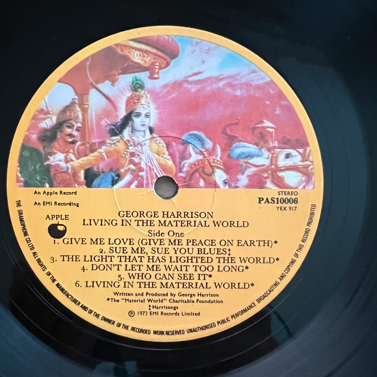 George Harrison - Living In The Material World / 1. UK-Press. 1973 - (M-/M-)
