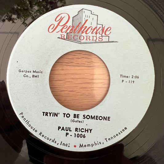 Paul Richy - Tryin' To Be Someone / 1. US-Press. 195? - (VG++/Neutral)