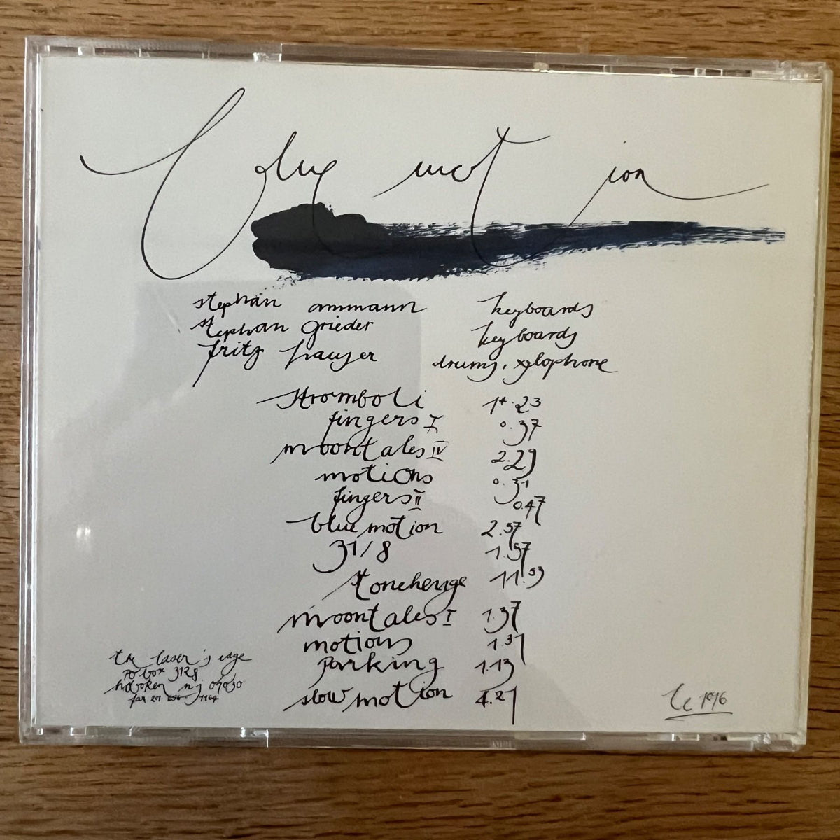 Blue Motion - Same / CD - 1. US-Press. 1992 on CD - (M-/M-)