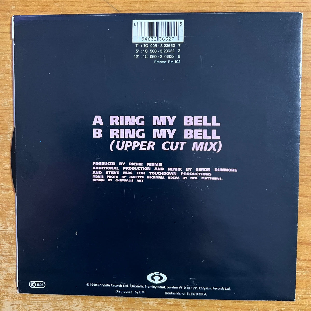 Monie Love Vs. Adeva - Ring My Bell / 1. EU-Press. 1991 - (M-/M-)