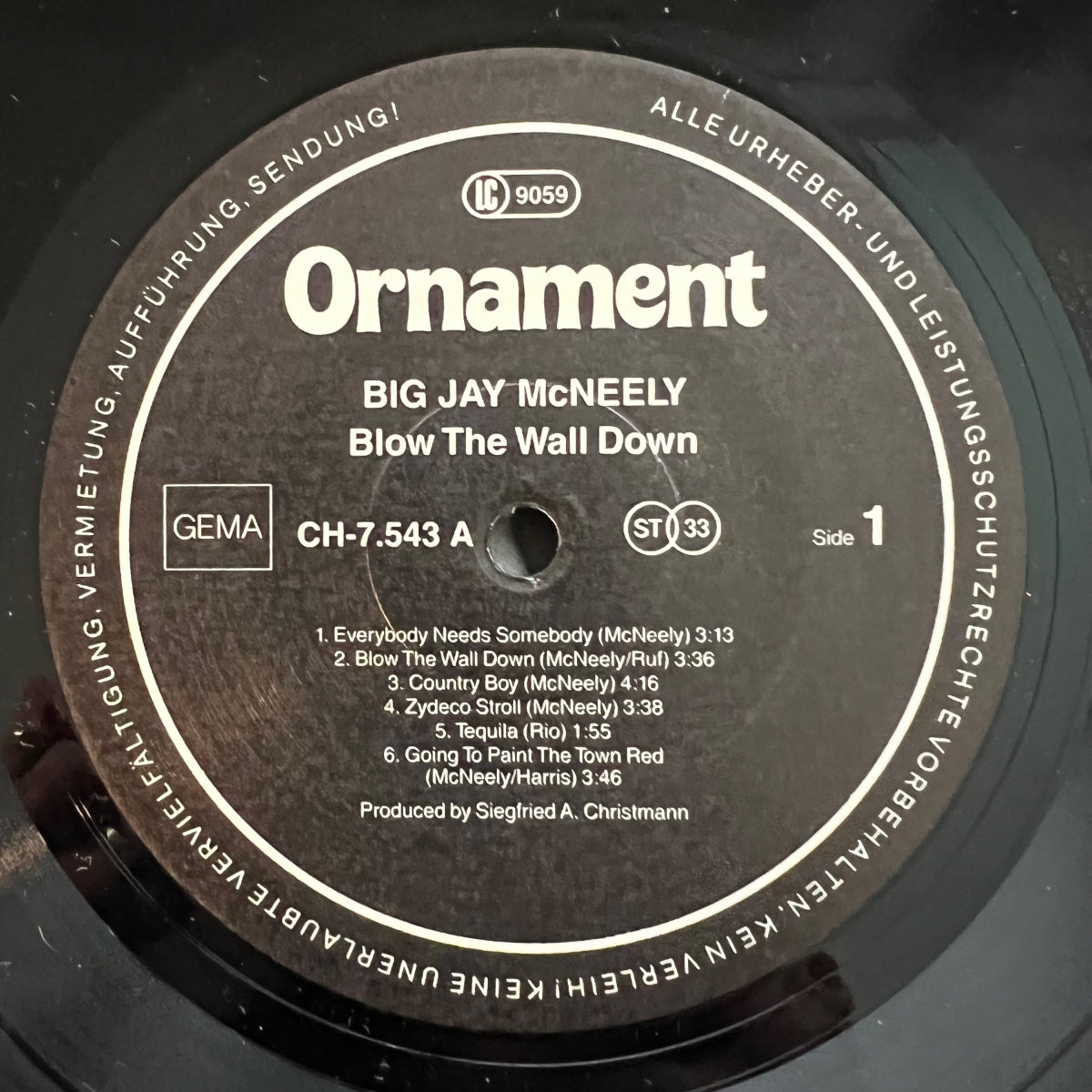 Big Jay McNeely - Blow The Wall Down / 1. D-Press. 1990 - (M-/VG++)
