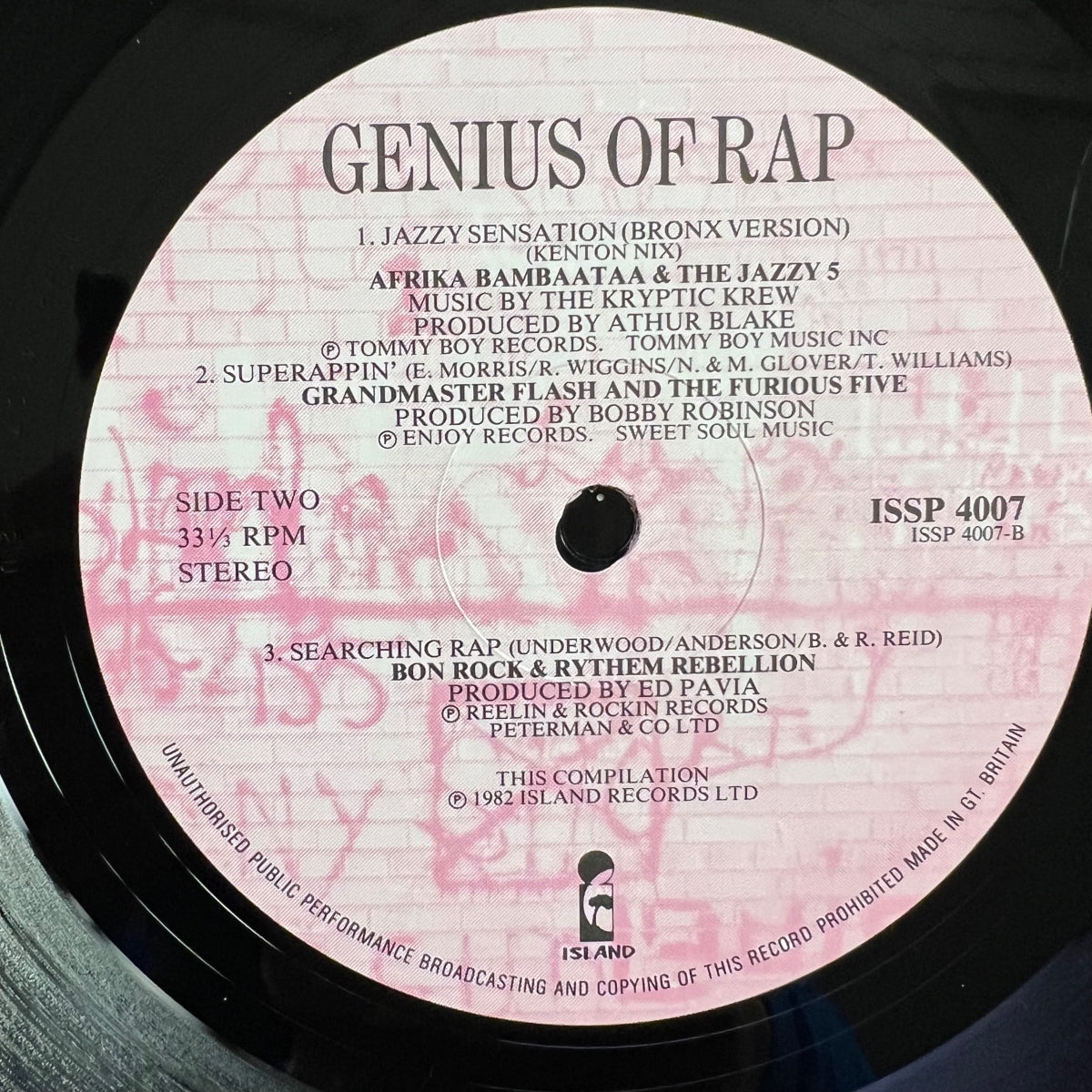 Various Artists - Genius Of Rap / 1. UK-Press. 1982 - (M-/M-)