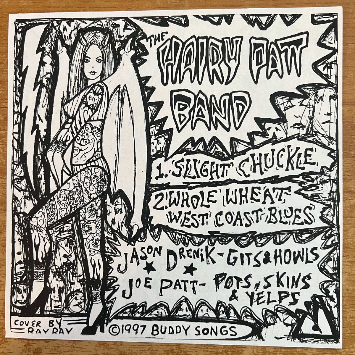 Hairy Patt, White Outs - Split 7" EP / 1. US-Press. 1997 -(M-/M-)
