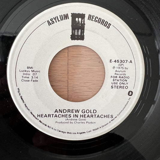 Andrew Gold - Heartaches In Heartaches / US-Promo 1975 - (M-/Neutral)
