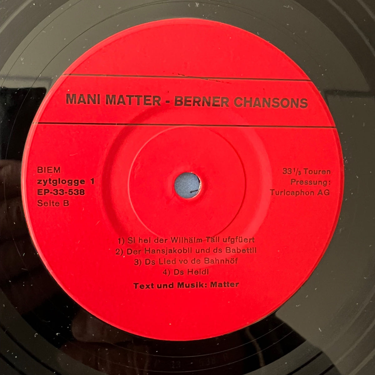 Mani Matter - I Han En Uhr Erfunde / 1. Swiss 1966 - 9 Track - (VG++/VG++)