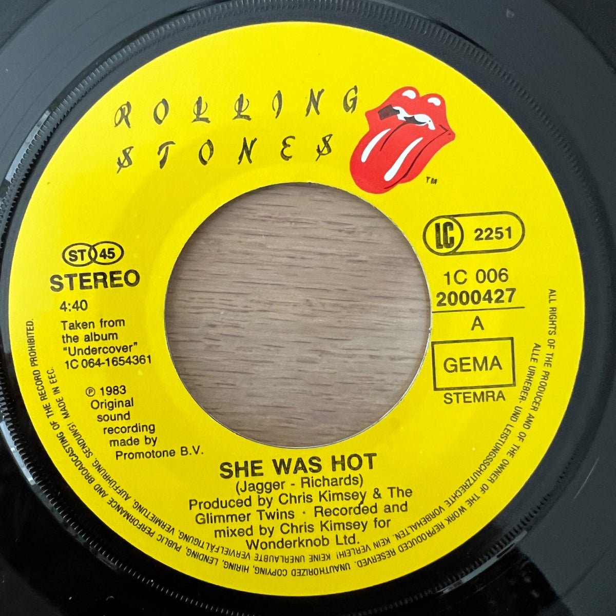 Rolling Stones - She Was Hot / 1. D-Press. 1984 - (VG++/VG+)