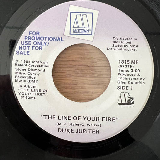 Duke Jupiter - The Line Of Your Fire / US-Promo 1985 - (M-/Neutral)