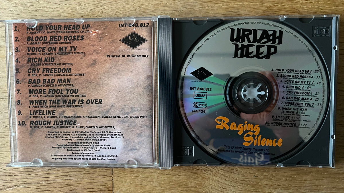 Uriah Heep - Raging Silence / CD - 1st D-Press. 1989 - (M-/M-)