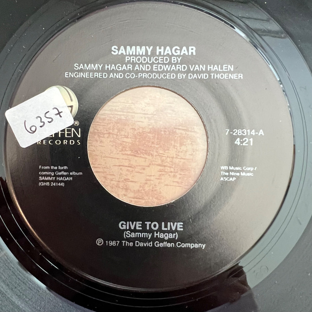 Sammy Hagar - Give To Live / 1. US-Press. 1987 - (M-/M-)