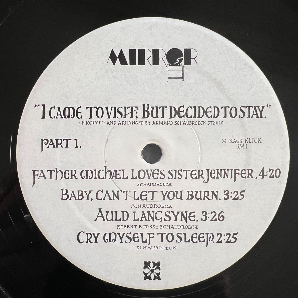 Armand Schaubroeck's - I Came To Visit But Decided To Stay / 1. US-Press. 1976 - (M-/VG+)