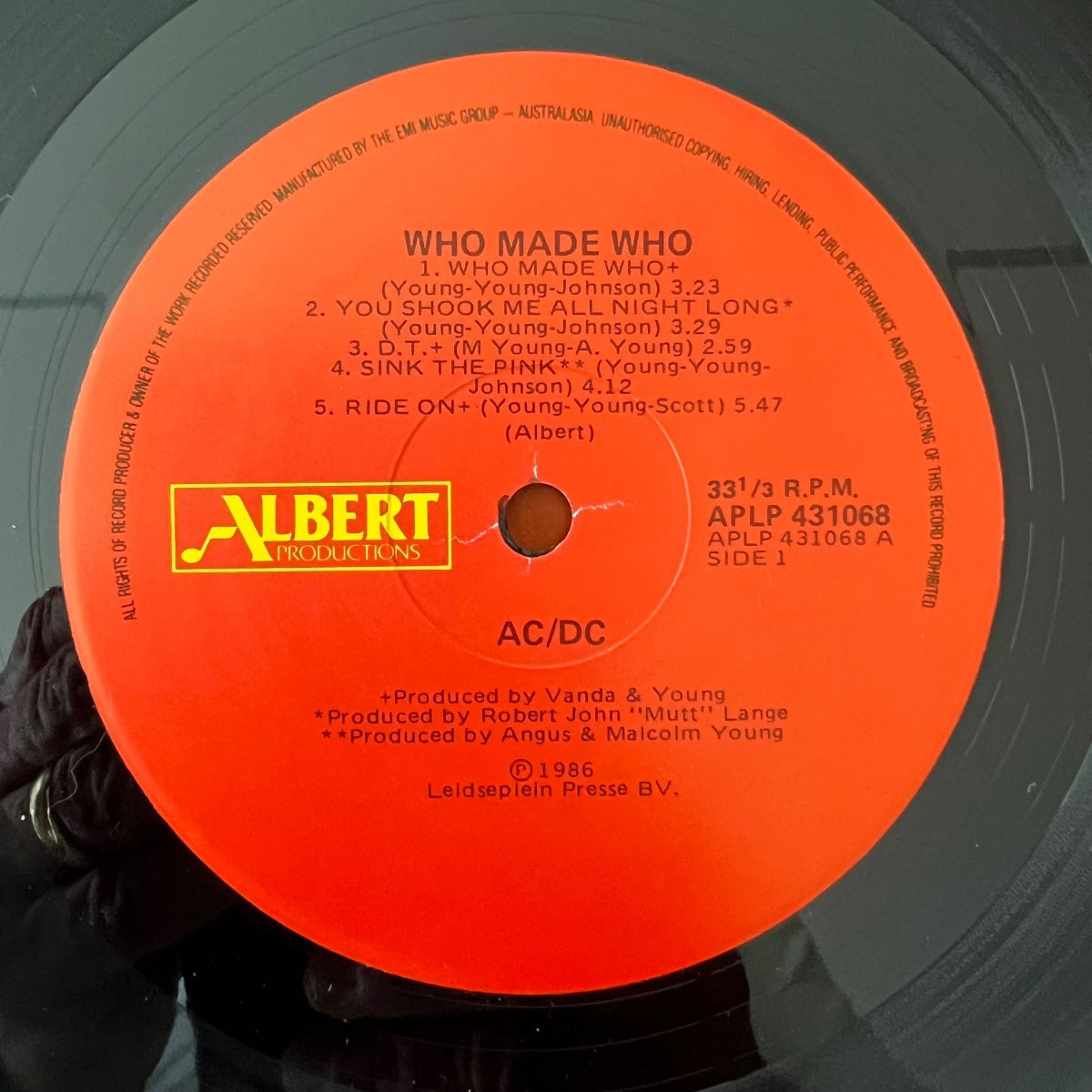 AC/DC - Who Made Who / Australien-Press. RE von 1987 - (M-/VG++)