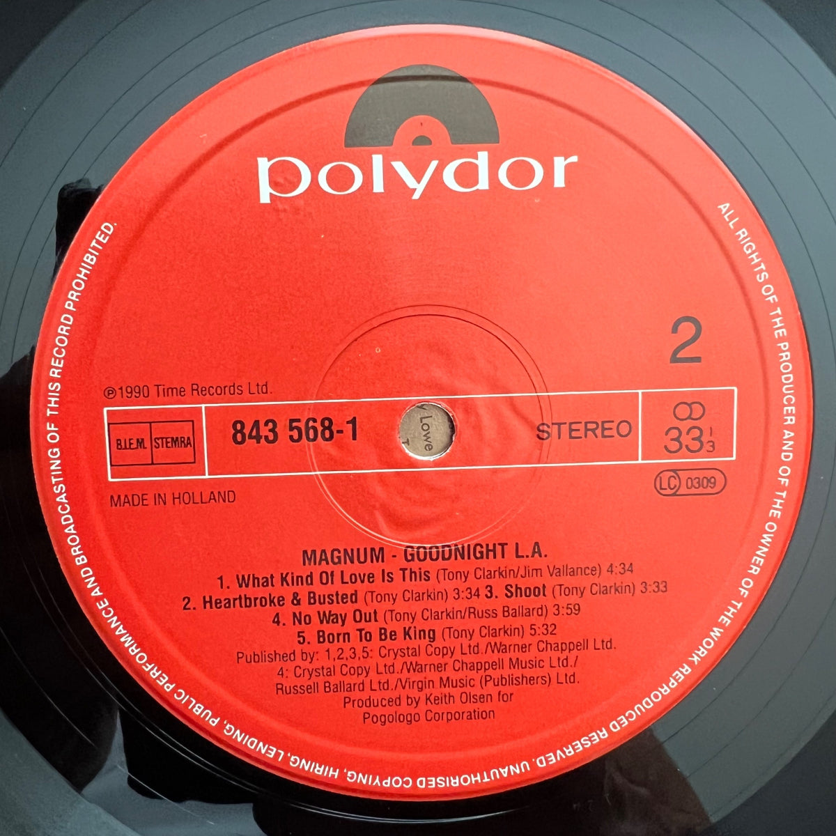 Magnum - Goodnight L.A. / 1. NL-Press. 1990 - (M-/VG+)