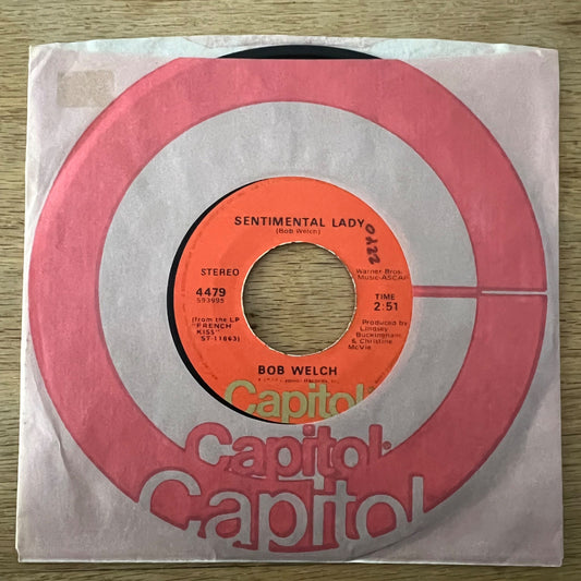 Bob Welch - Sentimental Lady / 1. US-Press. 1977 - (VG++/VG++)