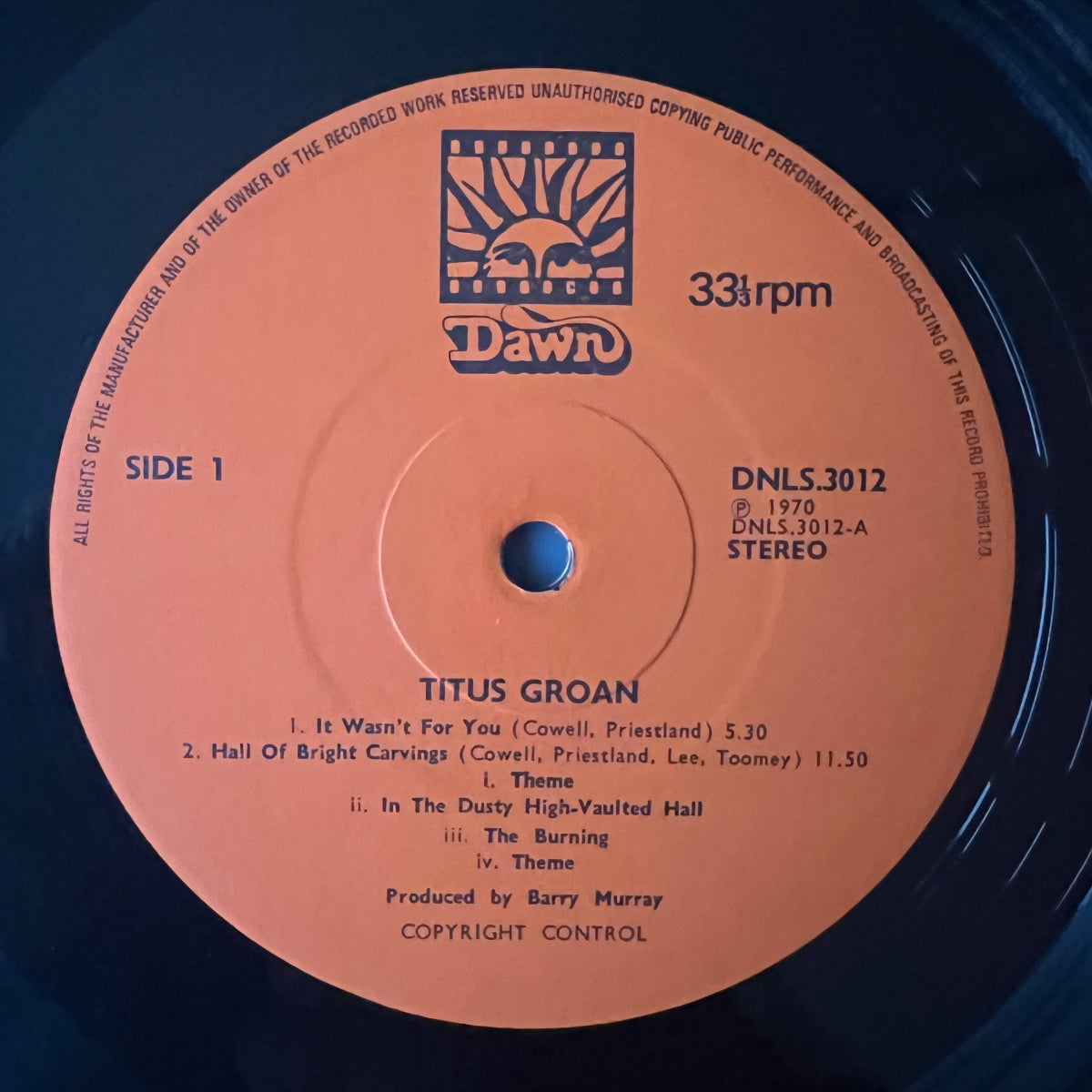 Titus Groan - Same / 1. UK-Press. 1970 - (M-/M-)