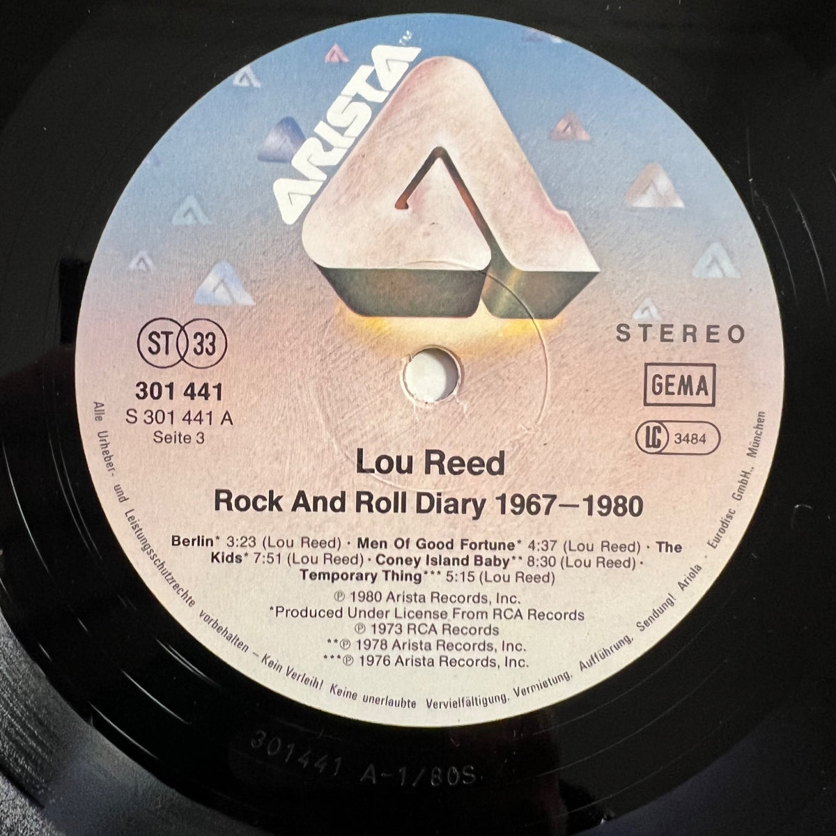 Lou Reed - Rock And Roll Diary 1967-80 / 2 LP - 1. D-Press. 1980 - (M-/VG++)