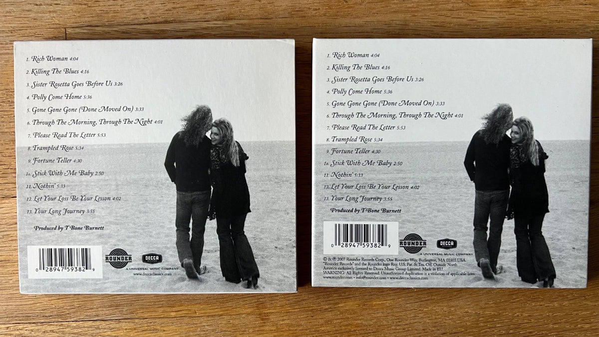 Robert Plant & Alison Krauss - Raising Sand / CD - 1. EU-Press. 2007 - (M-/M-)