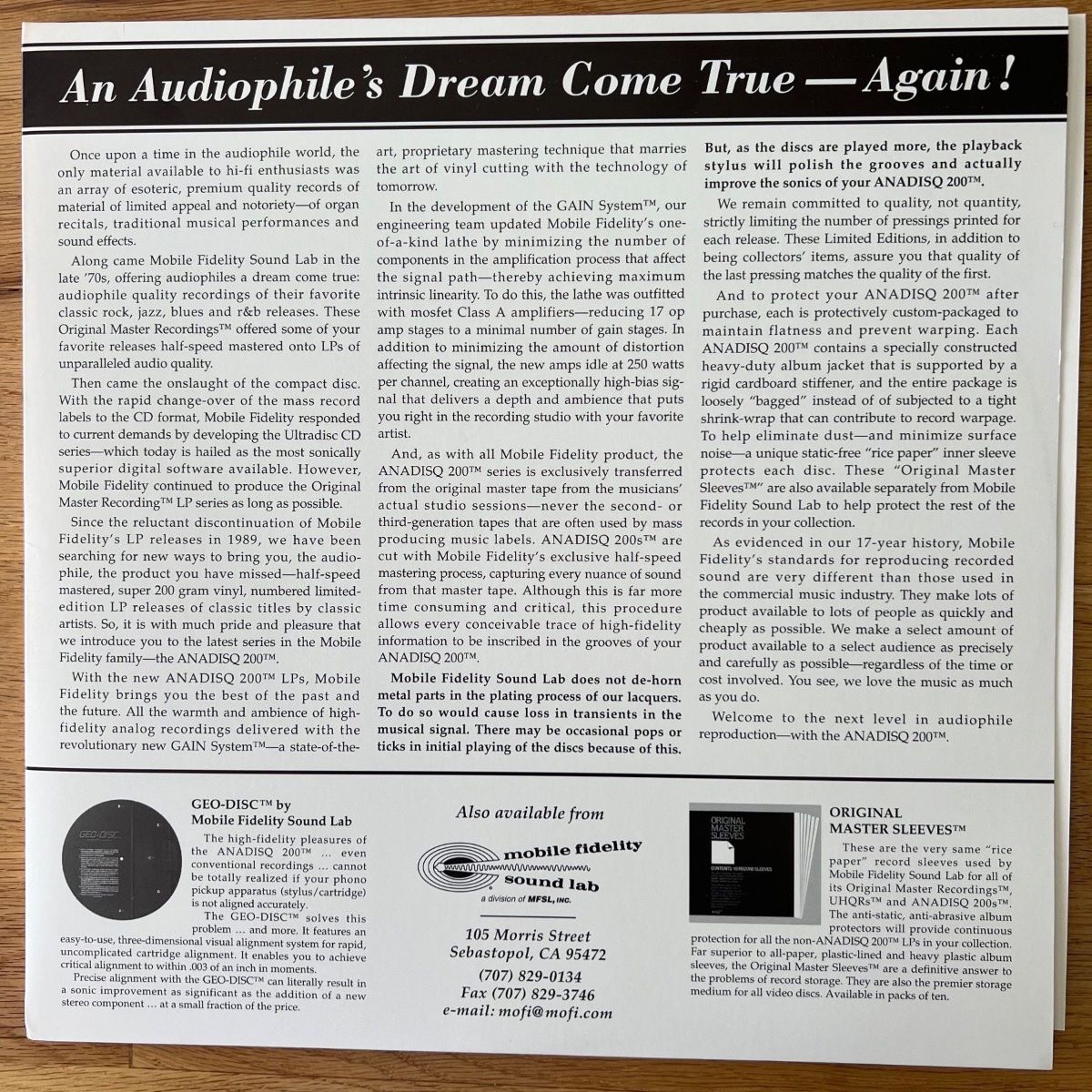 Emerson, Lake & Palmer - Trilogy / Audiophile MFSL 1995 - (Mint)
