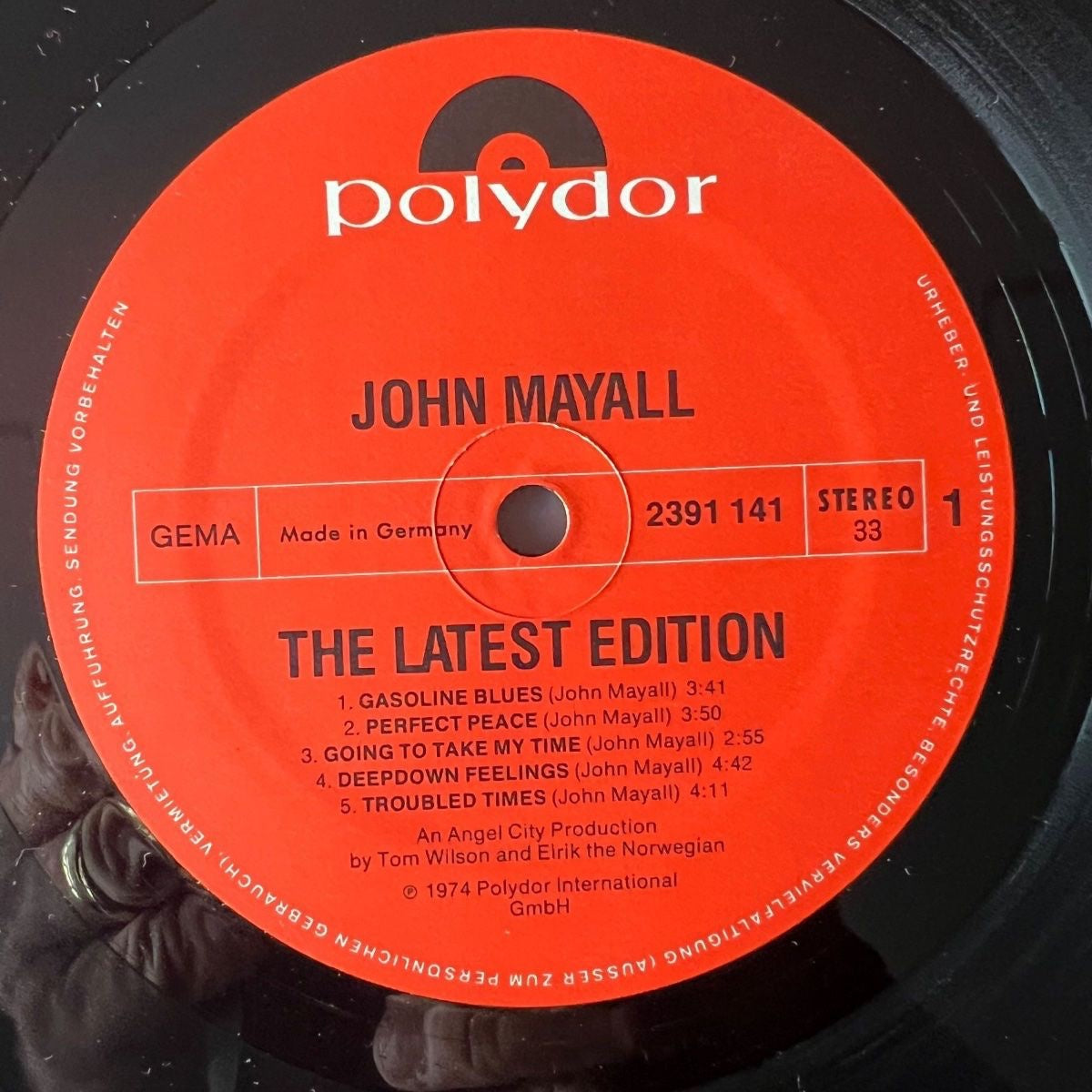 John Mayall - The Latest Edition / 1. D-Press. 1974 - (M-/VG+)