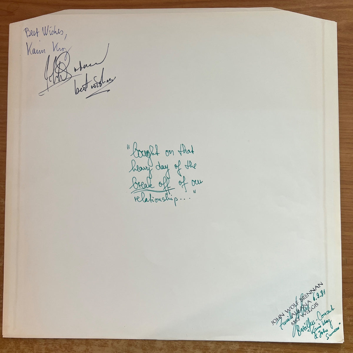 Karin Krog & John Surman - Cloud Line Blue / 1. Scandinavian/German-Press. 1979 - (VG++/VG++)