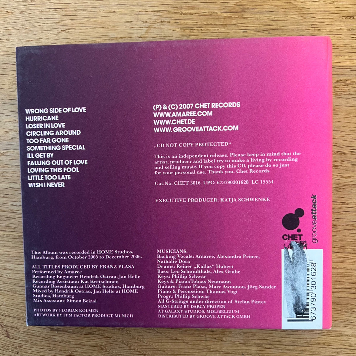 Amaree - Same / CD - 1. EU-Press. 2007 - (M-/VG++)