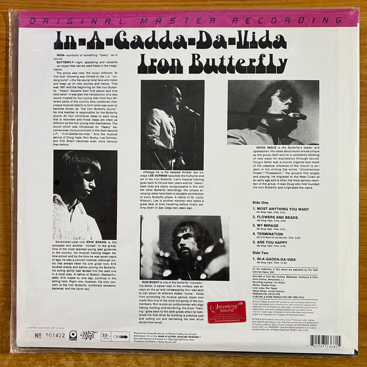 Iron Butterfly - In-A-Gadda-Da-Vida / Audiophile MFSL 2020 - (Mint & Sealed)