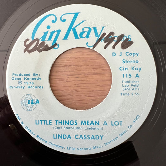 Linda Cassady - Little Things Mean A Lot / 1. US-Promo 1976 - (M-/Neutral)