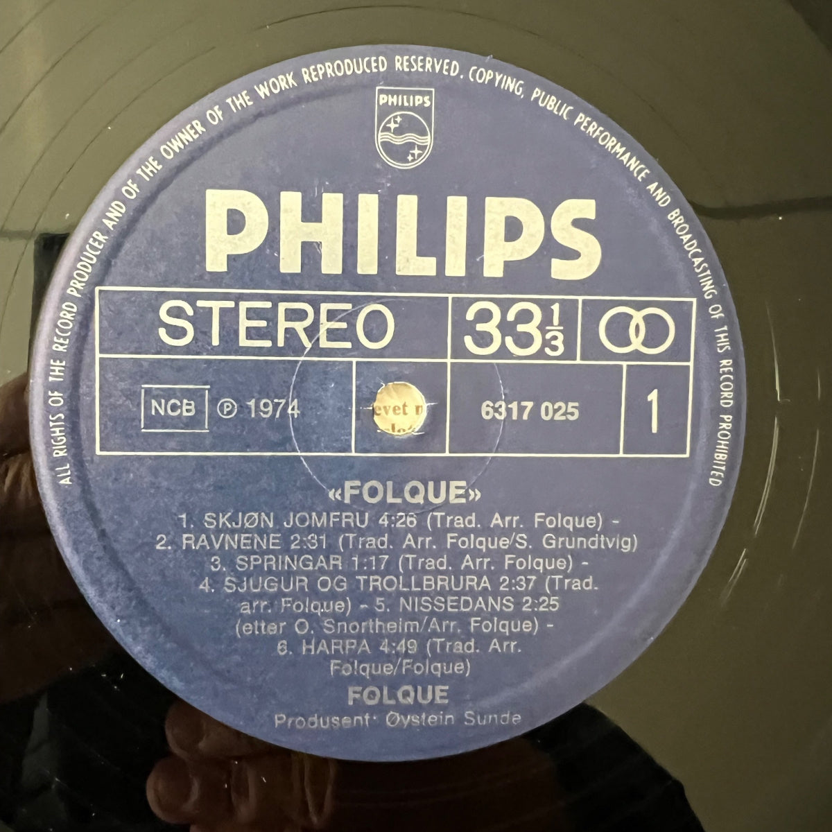 Folque - Same / 1. Norway-Press. 1974 - (VG++/VG+)