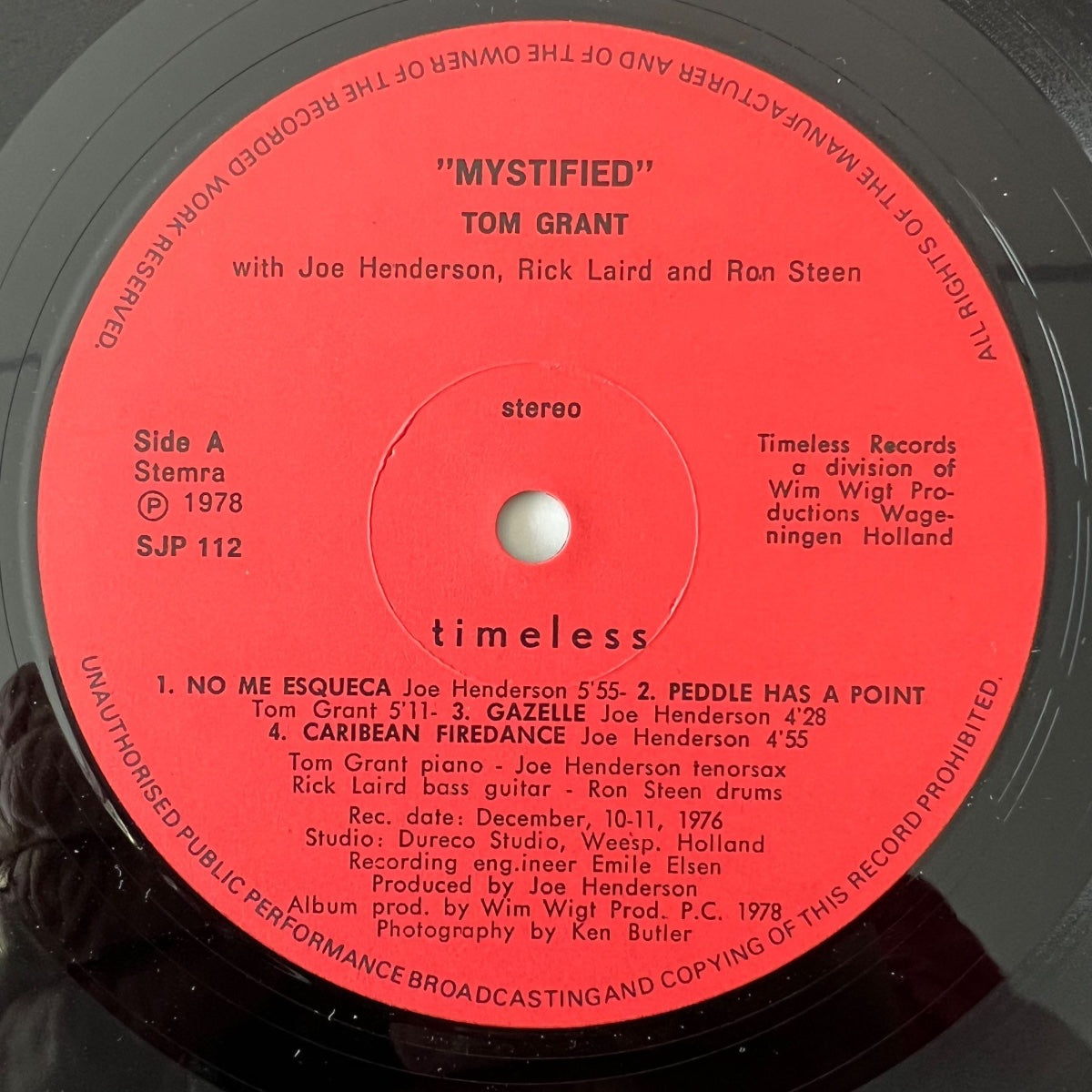Tom Grant - Mystified / 1. NL-Press. 1978 - (M-/VG++)