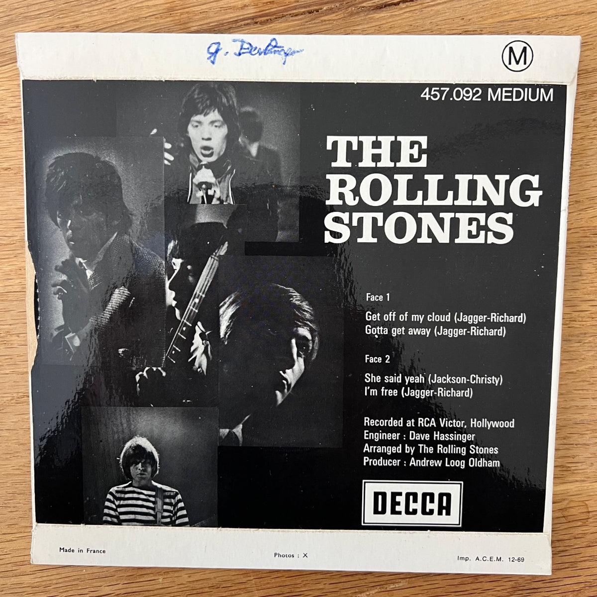 Rolling Stones - Get Off Of My Cloud / 7" EP - France 1969 - (M-/VG++)