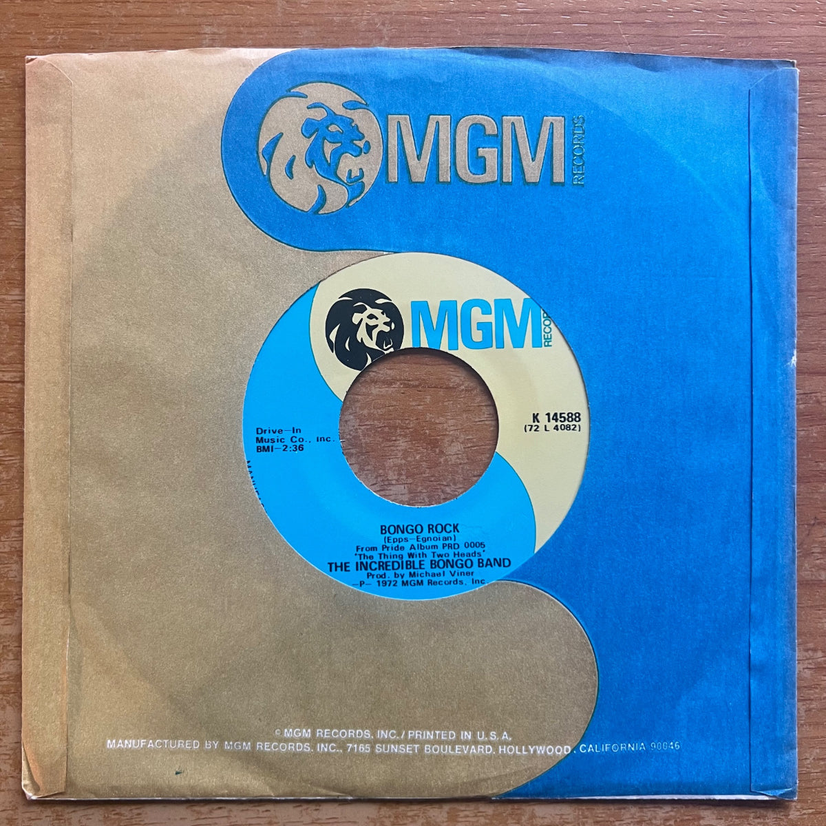 Incredible Bongo Band - Bongo Rock / 1er pressage US. 1972 - (M-/VG++)