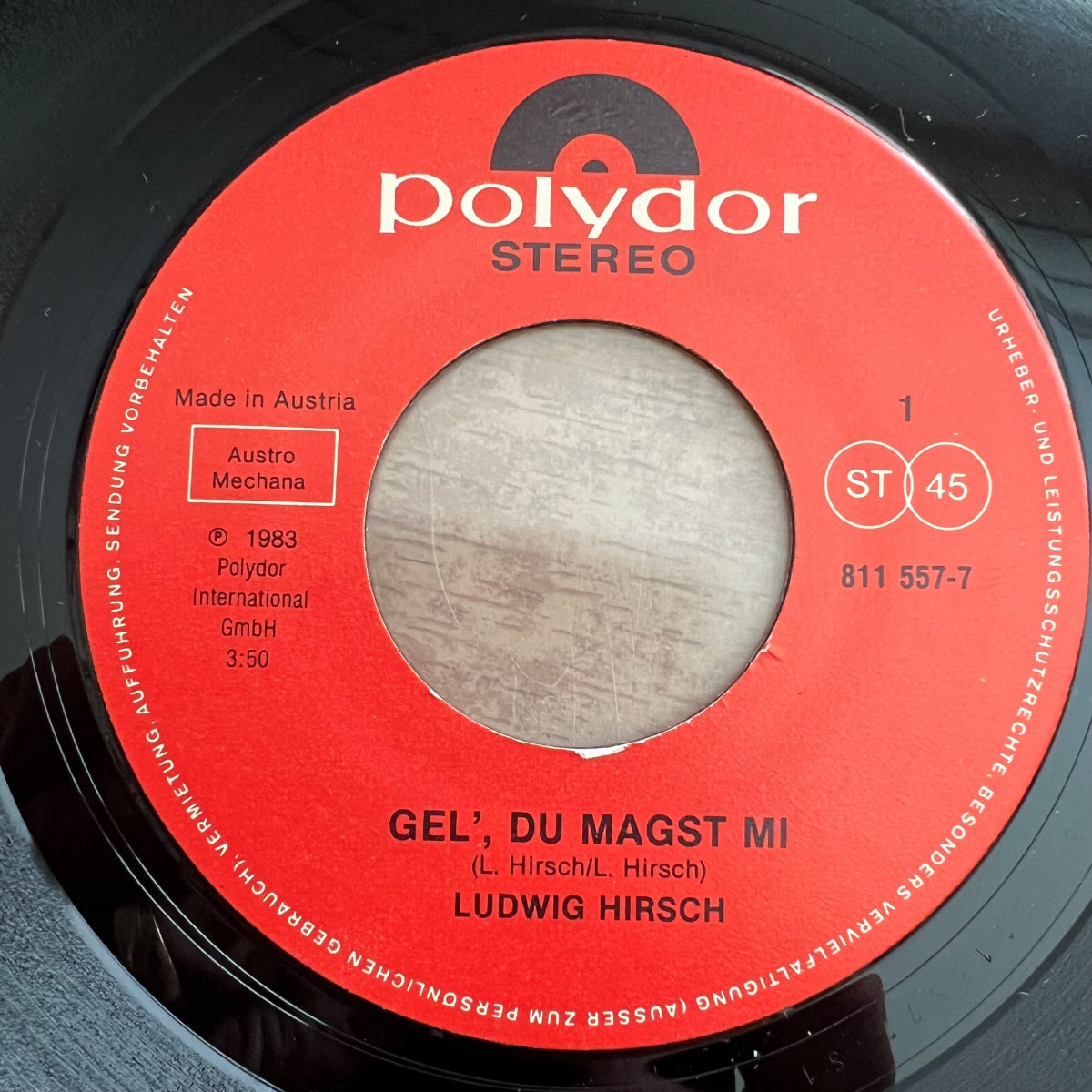 Ludwig Hirsch - Gel', Du magst Mi / 1. Austria-Press. 1983 - (M-/VG++)