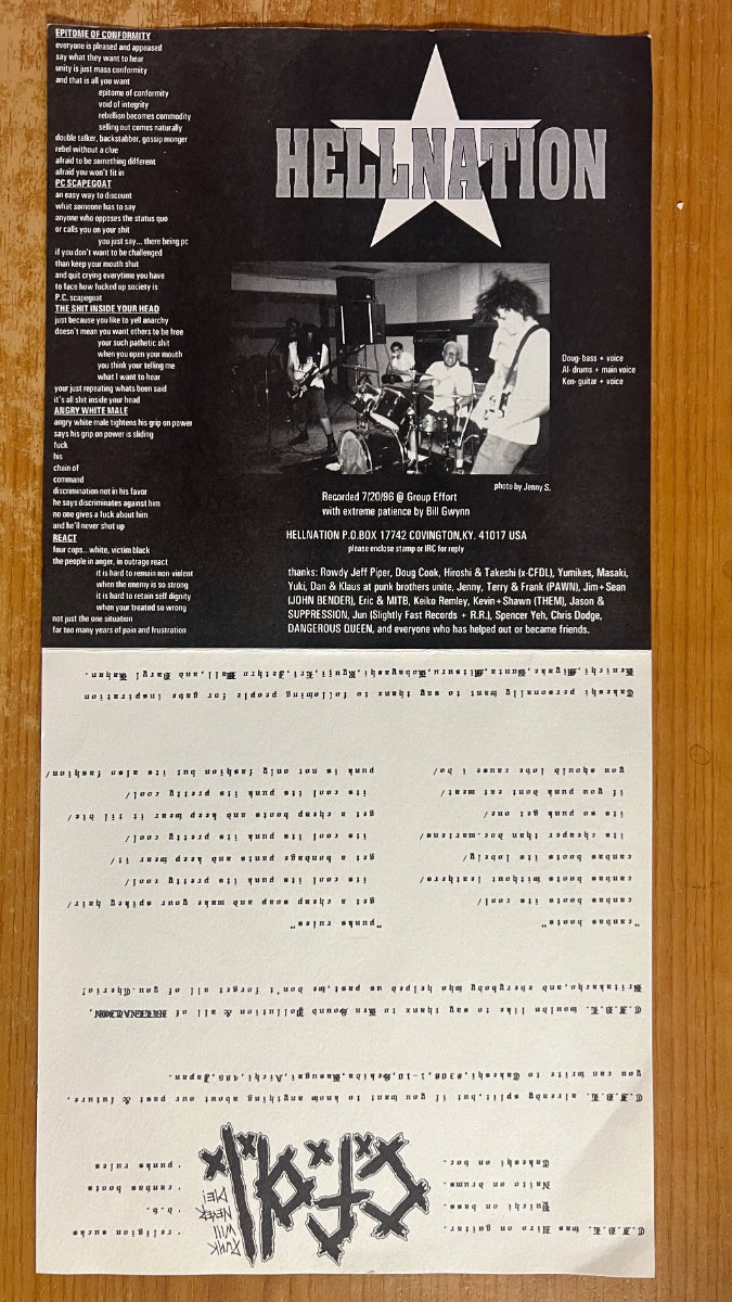 Hellnation, Chaotic Formidable Destructive League - Same / Split EP - 1. US-Press. 1996 - (M-/VG++)